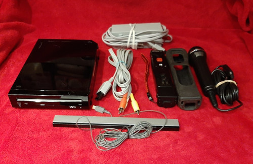 Nintendo wii black gaming - black,